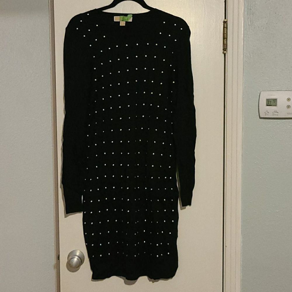 Black sweater dress